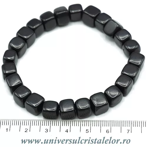 Bratara shungit cub - 8 mm Bratara shungit cub - 8 mm